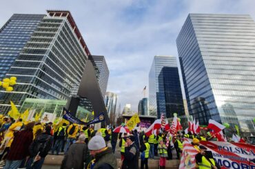 Fermierii protestează la Strasbourg