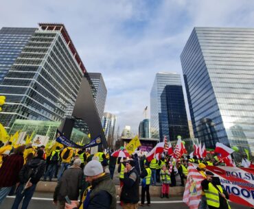 Fermierii protestează la Strasbourg