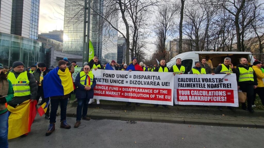 Protest al fermierilor la Strasbourg