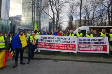 Protest al fermierilor la Strasbourg
