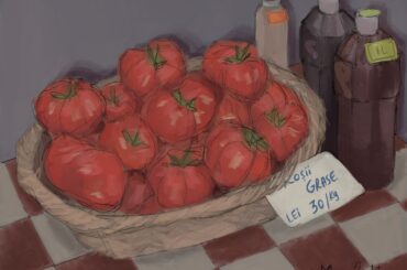 Agro Art by Lanțul Alimentar: Roșii de grădină în coș