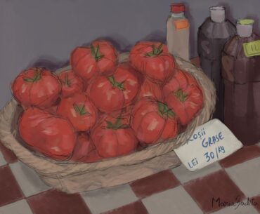 Agro Art by Lanțul Alimentar: Roșii de grădină în coș
